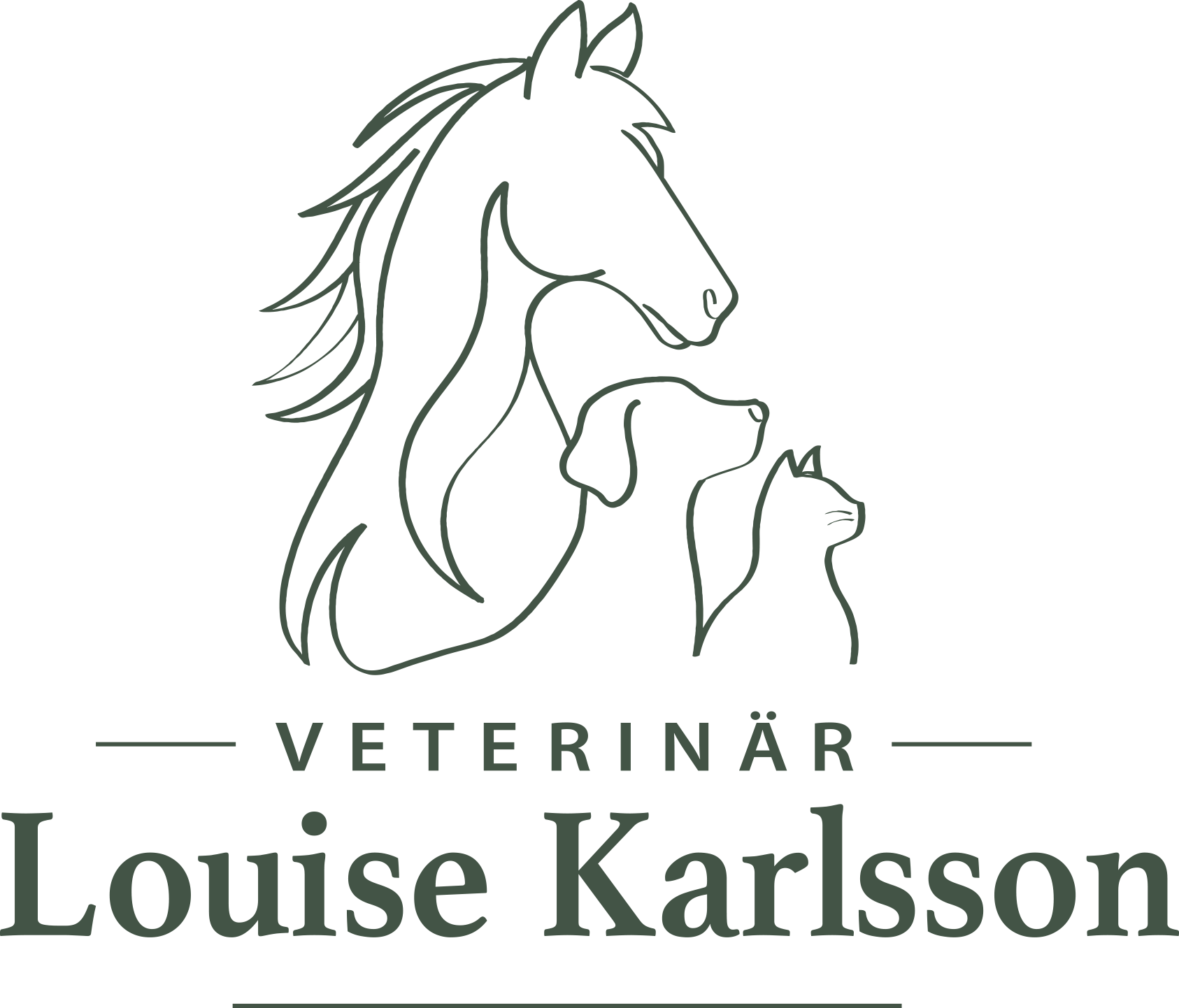 Veterinär Louise Karlsson logotyp